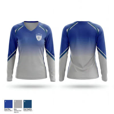 Premier United SC 9129175 Women's Long Sleeve V-neck Shirt - 1