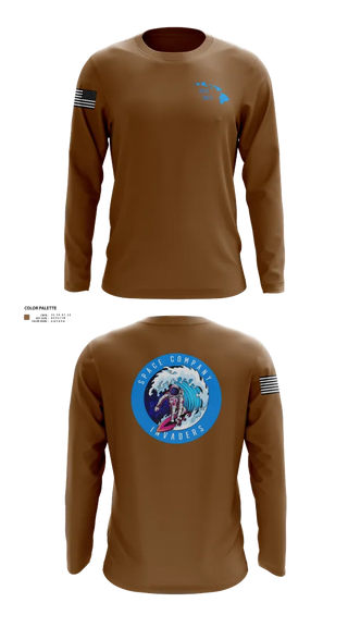 Long Sleeve Performance Shirt, Space Company, Army, Teamtime, Team time, sublimation, custom sports apparel, team uniforms, spirit wear, spiritwear, sports uniforms, custom shirts, team store, custom team store, fundraiser sports, apparel fundraiser