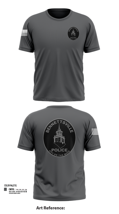 Bennettsville Police 90771724 Short Sleeve Performance Shirt - 2