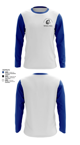 Long Sleeve Performance Shirt, Northwest Mississippi Wolves, Men's Basketball, Teamtime, Team time, sublimation, custom sports apparel, team uniforms, spirit wear, spiritwear, sports uniforms, custom shirts, team store, custom team store, fundraiser sports, apparel fundraiser