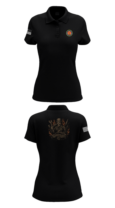 4th Combat Engineer Battalion A Co 69911625 Women's Short Sleeve Performance Polo  - 35