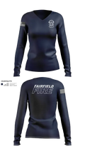 Fairfield Fire Department 2116400 Women's Long Sleeve V-neck Shirt - 21