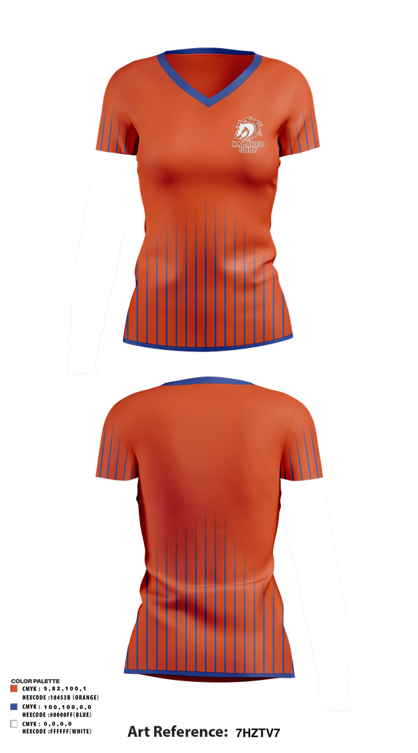 Womens Short Sleeve Vneck Shirt, Kalaheo Golf, Golf, Teamtime, Team time, sublimation, custom sports apparel, team uniforms, spirit wear, spiritwear, sports uniforms, custom shirts, team store, custom team store, fundraiser sports, apparel fundraiser