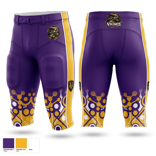 Football Pants, Tarboro High Vikings, , Teamtime, Team time, sublimation, custom sports apparel, team uniforms, spirit wear, spiritwear, sports uniforms, custom shirts, team store, custom team store, fundraiser sports, apparel fundraiser