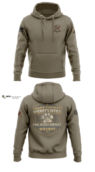Hoodie, Dane County K9, Police, Teamtime, Team time, sublimation, custom sports apparel, team uniforms, spirit wear, spiritwear, sports uniforms, custom shirts, team store, custom team store, fundraiser sports, apparel fundraiser
