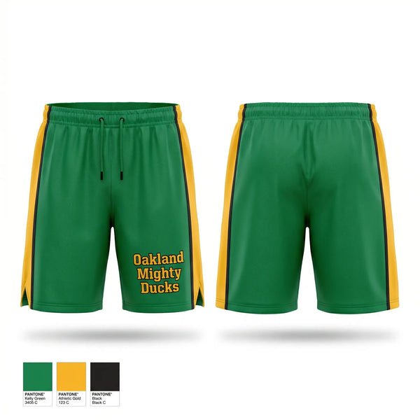 Athletic Shorts With Pockets, Oakland Mighty Ducks, , Teamtime, Team time, sublimation, custom sports apparel, team uniforms, spirit wear, spiritwear, sports uniforms, custom shirts, team store, custom team store, fundraiser sports, apparel fundraiser