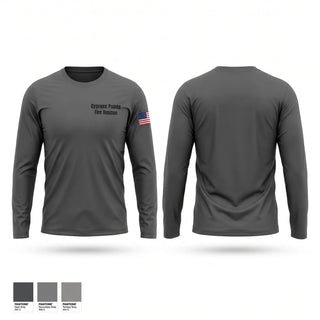 Long Sleeve Performance Shirt, Cypress Pointe Fire & Rescue, Fire Department, Teamtime, Team time, sublimation, custom sports apparel, team uniforms, spirit wear, spiritwear, sports uniforms, custom shirts, team store, custom team store, fundraiser sports, apparel fundraiser