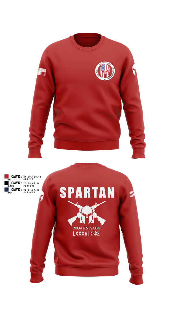 Crew Neck Sweatshirt, 86 Security Forces Squadron, Air Force, Teamtime, Team time, sublimation, custom sports apparel, team uniforms, spirit wear, spiritwear, sports uniforms, custom shirts, team store, custom team store, fundraiser sports, apparel fundraiser