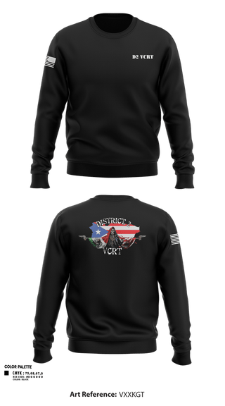 Crew Neck Sweatshirt, D2 Violent Crime Reduction Team, Police, Teamtime, Team time, sublimation, custom sports apparel, team uniforms, spirit wear, spiritwear, sports uniforms, custom shirts, team store, custom team store, fundraiser sports, apparel fundraiser