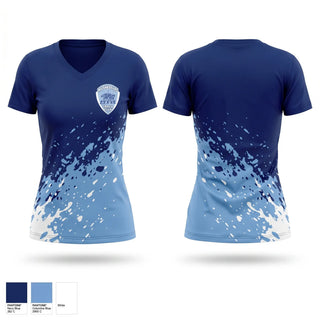 Womens Short Sleeve Vneck Shirt, Musketeers Track Team, Track & Field, Teamtime, Team time, sublimation, custom sports apparel, team uniforms, spirit wear, spiritwear, sports uniforms, custom shirts, team store, custom team store, fundraiser sports, apparel fundraiser