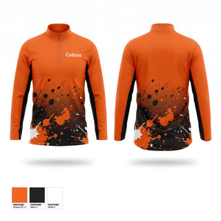 Quarter Zip Jacket, Cobras, Baseball, Teamtime, Team time, sublimation, custom sports apparel, team uniforms, spirit wear, spiritwear, sports uniforms, custom shirts, team store, custom team store, fundraiser sports, apparel fundraiser
