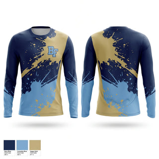 Long Sleeve Performance Shirt, Benjamin Franklin High School- Chargers, Cheer, Teamtime, Team time, sublimation, custom sports apparel, team uniforms, spirit wear, spiritwear, sports uniforms, custom shirts, team store, custom team store, fundraiser sports, apparel fundraiser