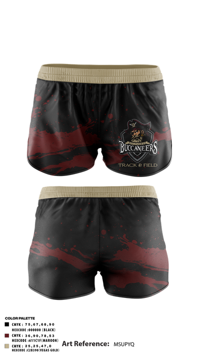 Bellflower high school Track & Field 82786723 Track Shorts - 1