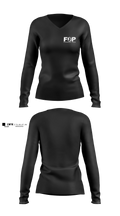 FOP Lodge 164 Women's Long Sleeve V-neck Shirt - 3