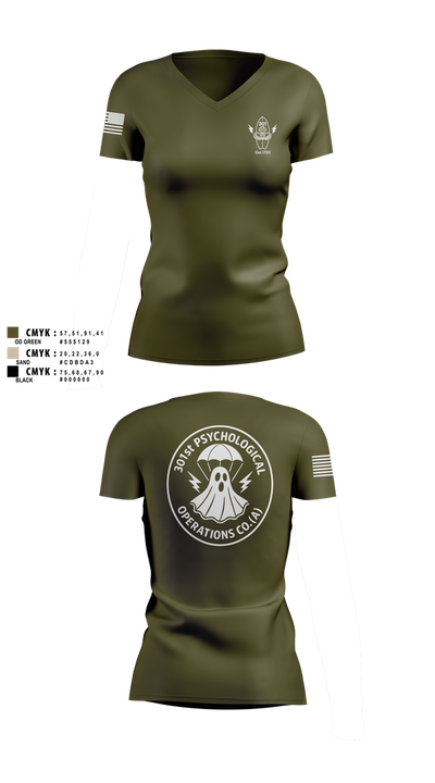 301 76362745 Women's Short Sleeve V-neck Shirt - 1