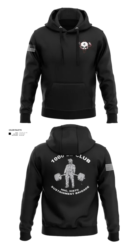 Hoodie, HHC, STB, 528th Sustainment Brigade (SO) (A), Army, Teamtime, Team time, sublimation, custom sports apparel, team uniforms, spirit wear, spiritwear, sports uniforms, custom shirts, team store, custom team store, fundraiser sports, apparel fundraiser