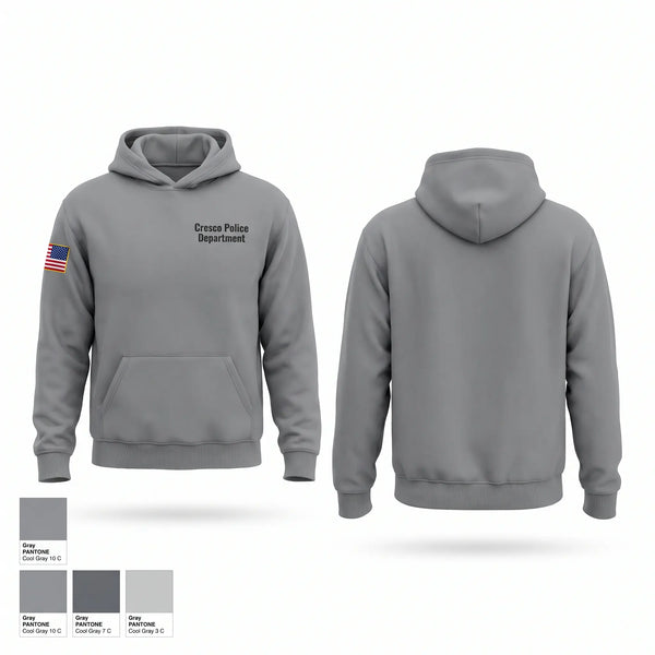 Hoodie, Cresco Police Department, Police, Teamtime, Team time, sublimation, custom sports apparel, team uniforms, spirit wear, spiritwear, sports uniforms, custom shirts, team store, custom team store, fundraiser sports, apparel fundraiser