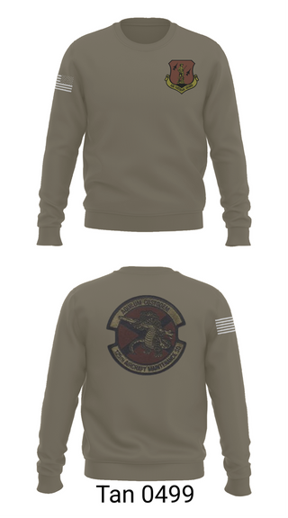 Crew Neck Sweatshirt, 125th Tactical Aircraft Maintenance SQ, , Teamtime, Team time, sublimation, custom sports apparel, team uniforms, spirit wear, spiritwear, sports uniforms, custom shirts, team store, custom team store, fundraiser sports, apparel fundraiser
