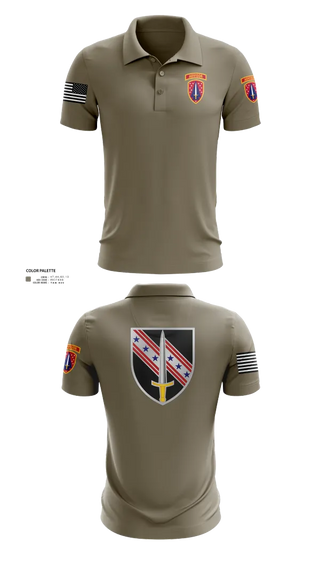 Short Sleeve Performance Polo, 6/54th SFAB, National Guard, Teamtime, Team time, sublimation, custom sports apparel, team uniforms, spirit wear, spiritwear, sports uniforms, custom shirts, team store, custom team store, fundraiser sports, apparel fundraiser