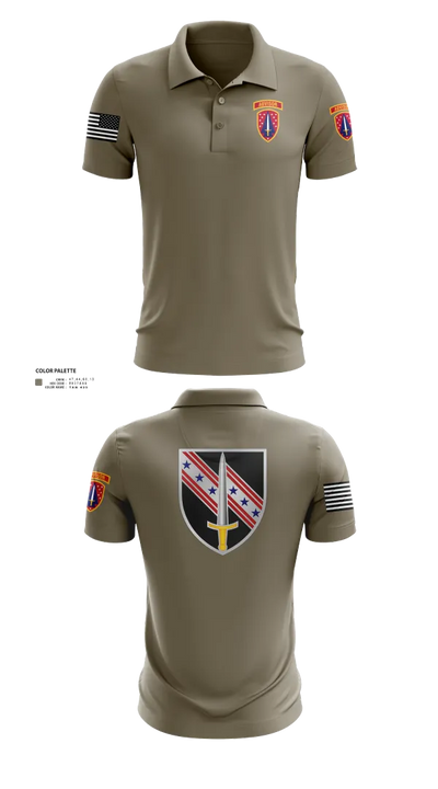 6/54th SFAB 47139955 Short Sleeve Performance Polo - 23