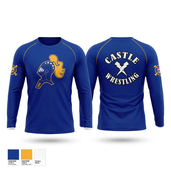 Long Sleeve Performance Shirt, Castle Lady Knights, Wrestling, Teamtime, Team time, sublimation, custom sports apparel, team uniforms, spirit wear, spiritwear, sports uniforms, custom shirts, team store, custom team store, fundraiser sports, apparel fundraiser