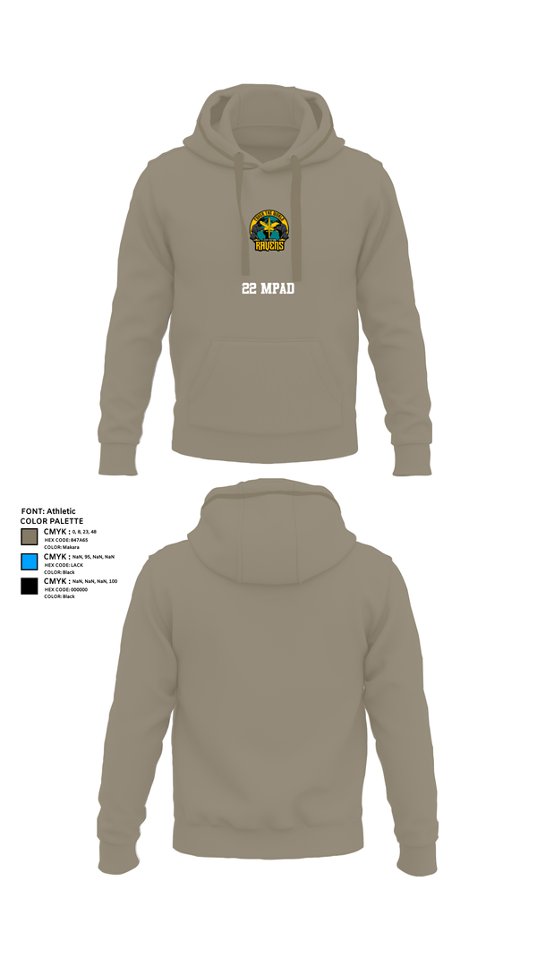 Hoodie, 22 MPAD, , Teamtime, Team time, sublimation, custom sports apparel, team uniforms, spirit wear, spiritwear, sports uniforms, custom shirts, team store, custom team store, fundraiser sports, apparel fundraiser