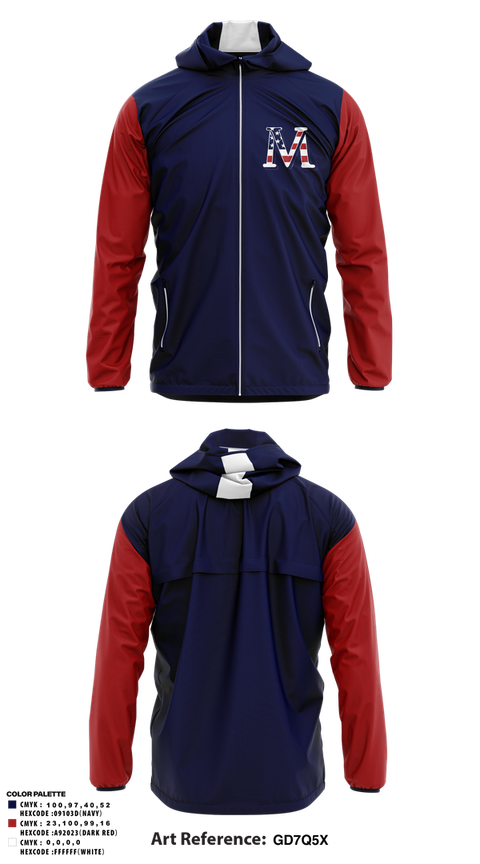 Windbreaker, Veterans Memorial Eagles, Baseball, Teamtime, Team time, sublimation, custom sports apparel, team uniforms, spirit wear, spiritwear, sports uniforms, custom shirts, team store, custom team store, fundraiser sports, apparel fundraiser