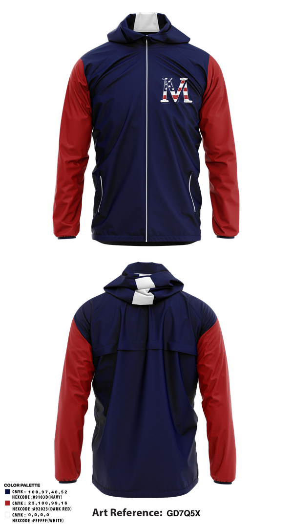 Windbreaker, Veterans Memorial Eagles, Baseball, Teamtime, Team time, sublimation, custom sports apparel, team uniforms, spirit wear, spiritwear, sports uniforms, custom shirts, team store, custom team store, fundraiser sports, apparel fundraiser