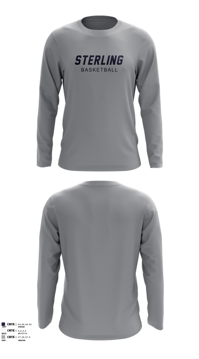 Sterling Boys Basketball Long Sleeve Performance Shirt - 6