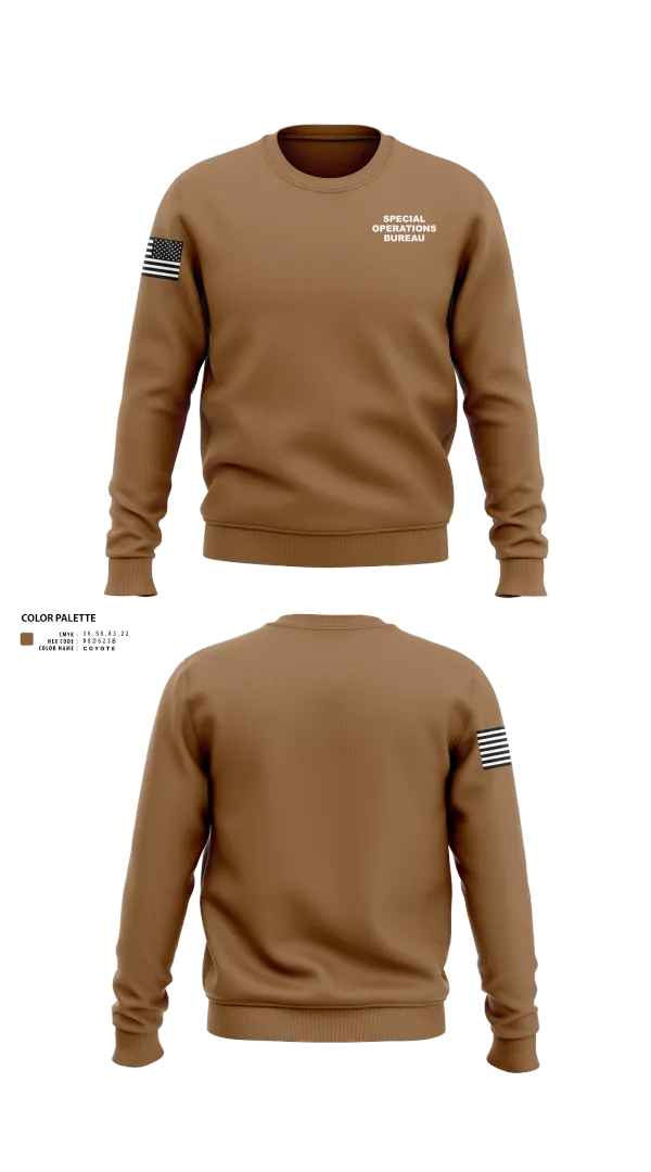 Crew Neck Sweatshirt, Special Operations Bureau, , Teamtime, Team time, sublimation, custom sports apparel, team uniforms, spirit wear, spiritwear, sports uniforms, custom shirts, team store, custom team store, fundraiser sports, apparel fundraiser