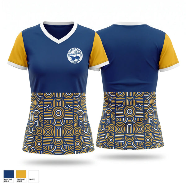Womens Short Sleeve Vneck Shirt, Gloucester City Youth Soccer, , Teamtime, Team time, sublimation, custom sports apparel, team uniforms, spirit wear, spiritwear, sports uniforms, custom shirts, team store, custom team store, fundraiser sports, apparel fundraiser
