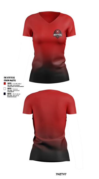 Womens Short Sleeve Vneck Shirt, West Texas Mavericks, Baseball, Teamtime, Team time, sublimation, custom sports apparel, team uniforms, spirit wear, spiritwear, sports uniforms, custom shirts, team store, custom team store, fundraiser sports, apparel fundraiser