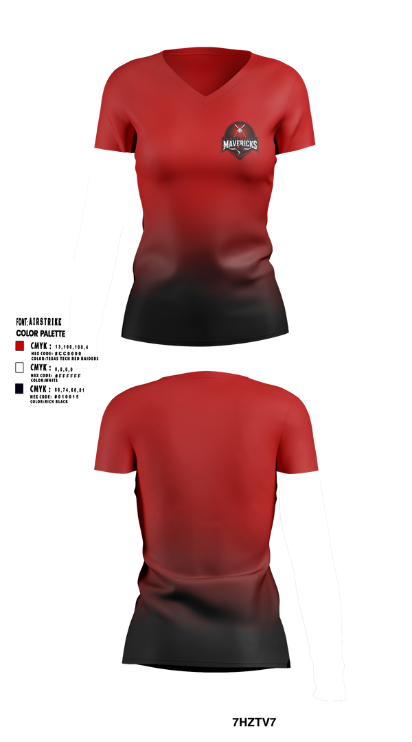 Womens Short Sleeve Vneck Shirt, West Texas Mavericks, Baseball, Teamtime, Team time, sublimation, custom sports apparel, team uniforms, spirit wear, spiritwear, sports uniforms, custom shirts, team store, custom team store, fundraiser sports, apparel fundraiser