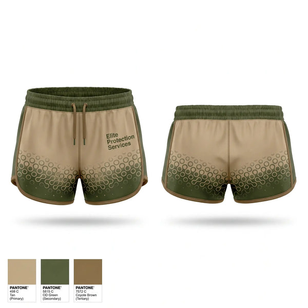 Womens Shorts, Elite Protection Services, , Teamtime, Team time, sublimation, custom sports apparel, team uniforms, spirit wear, spiritwear, sports uniforms, custom shirts, team store, custom team store, fundraiser sports, apparel fundraiser