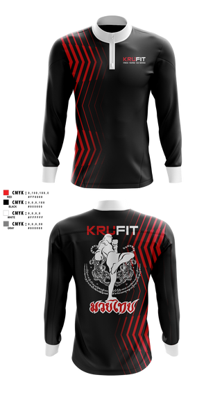 Quarter Zip Jacket, KruFit, , Teamtime, Team time, sublimation, custom sports apparel, team uniforms, spirit wear, spiritwear, sports uniforms, custom shirts, team store, custom team store, fundraiser sports, apparel fundraiser