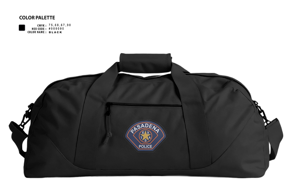 Duffle Bag, Pasadena Police Department Honor Guard, Police, Teamtime, Team time, sublimation, custom sports apparel, team uniforms, spirit wear, spiritwear, sports uniforms, custom shirts, team store, custom team store, fundraiser sports, apparel fundraiser