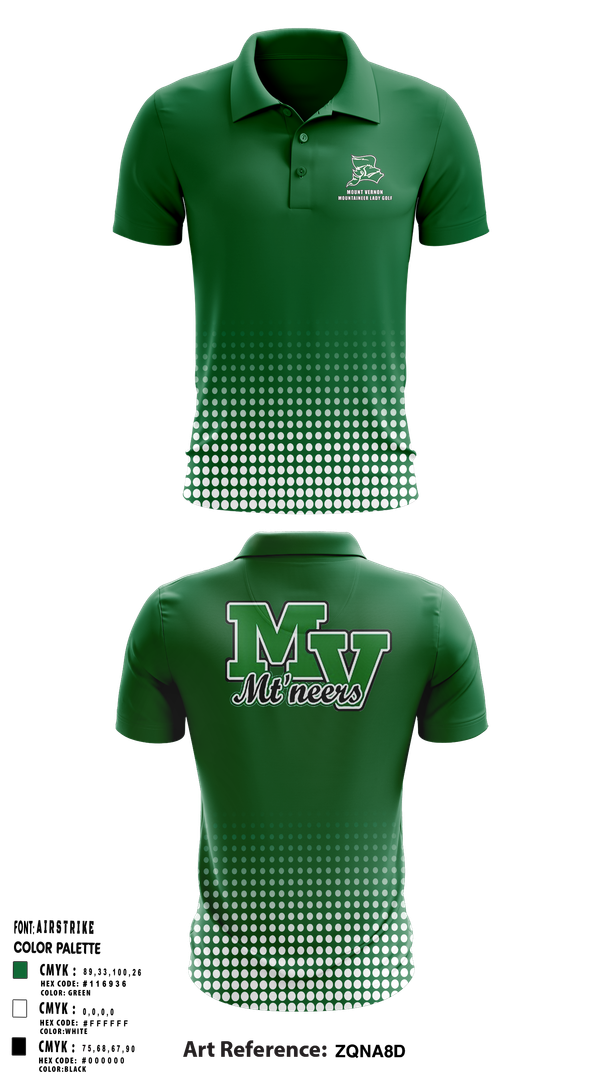 Short Sleeve Performance Polo, Mount Vernon Lady Golf, Golf, Teamtime, Team time, sublimation, custom sports apparel, team uniforms, spirit wear, spiritwear, sports uniforms, custom shirts, team store, custom team store, fundraiser sports, apparel fundraiser