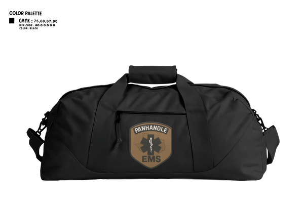 Duffle Bag, Panhandle EMSPanhandle EMS, Fire Department, Teamtime, Team time, sublimation, custom sports apparel, team uniforms, spirit wear, spiritwear, sports uniforms, custom shirts, team store, custom team store, fundraiser sports, apparel fundraiser