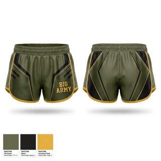 Womens Shorts, BIG ARMY, , Teamtime, Team time, sublimation, custom sports apparel, team uniforms, spirit wear, spiritwear, sports uniforms, custom shirts, team store, custom team store, fundraiser sports, apparel fundraiser