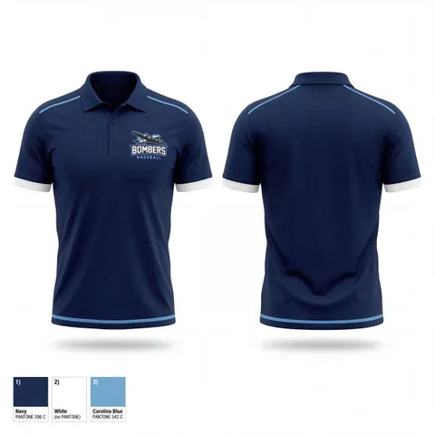 Short Sleeve Performance Polo, Bombers, Baseball, Teamtime, Team time, sublimation, custom sports apparel, team uniforms, spirit wear, spiritwear, sports uniforms, custom shirts, team store, custom team store, fundraiser sports, apparel fundraiser
