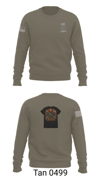 Crew Neck Sweatshirt, Lucas Volunteer Fire Department, Fire Department, Teamtime, Team time, sublimation, custom sports apparel, team uniforms, spirit wear, spiritwear, sports uniforms, custom shirts, team store, custom team store, fundraiser sports, apparel fundraiser