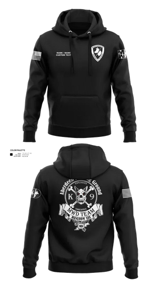 Hoodie, Aberdeen Proving Ground Police Department, Police, Teamtime, Team time, sublimation, custom sports apparel, team uniforms, spirit wear, spiritwear, sports uniforms, custom shirts, team store, custom team store, fundraiser sports, apparel fundraiser