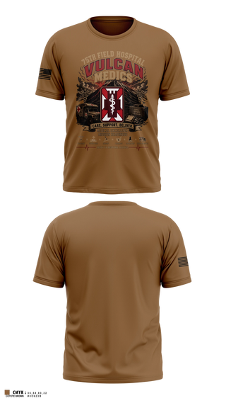 Old School Cotton Feel Shirt, 75th Field Hospital, Army, Teamtime, Team time, sublimation, custom sports apparel, team uniforms, spirit wear, spiritwear, sports uniforms, custom shirts, team store, custom team store, fundraiser sports, apparel fundraiser