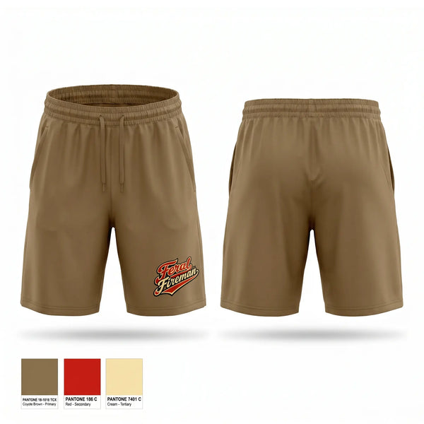 Athletic Shorts With Pockets, Feral Fireman, Fire Department, Teamtime, Team time, sublimation, custom sports apparel, team uniforms, spirit wear, spiritwear, sports uniforms, custom shirts, team store, custom team store, fundraiser sports, apparel fundraiser