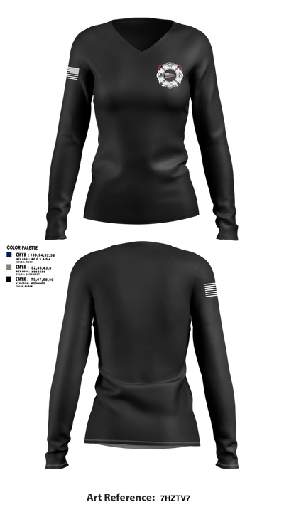 Camp 88840757 Women's Long Sleeve V-neck Shirt - 3