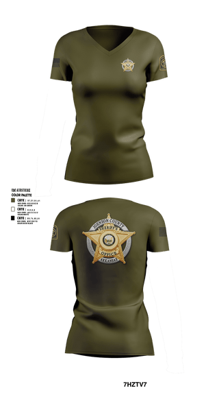 Womens Short Sleeve Vneck Shirt, Johnson County Sheriff’s Office, Police, Teamtime, Team time, sublimation, custom sports apparel, team uniforms, spirit wear, spiritwear, sports uniforms, custom shirts, team store, custom team store, fundraiser sports, apparel fundraiser