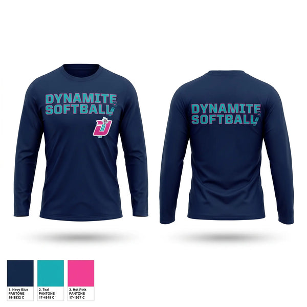 Long Sleeve Performance Shirt, Dynamite, Softball, Teamtime, Team time, sublimation, custom sports apparel, team uniforms, spirit wear, spiritwear, sports uniforms, custom shirts, team store, custom team store, fundraiser sports, apparel fundraiser