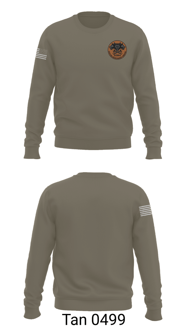 Crew Neck Sweatshirt, 3-238th Hellhounds, National Guard, Teamtime, Team time, sublimation, custom sports apparel, team uniforms, spirit wear, spiritwear, sports uniforms, custom shirts, team store, custom team store, fundraiser sports, apparel fundraiser