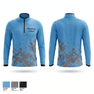 Quarter Zip Jacket, Roaring Lions, Men's Soccer, Teamtime, Team time, sublimation, custom sports apparel, team uniforms, spirit wear, spiritwear, sports uniforms, custom shirts, team store, custom team store, fundraiser sports, apparel fundraiser