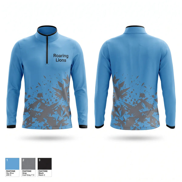 Quarter Zip Jacket, Roaring Lions, Men's Soccer, Teamtime, Team time, sublimation, custom sports apparel, team uniforms, spirit wear, spiritwear, sports uniforms, custom shirts, team store, custom team store, fundraiser sports, apparel fundraiser